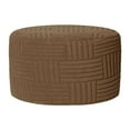 thumbnail image 1 of Ottoman Cover Round Footstool Protector Soft Stretch Fabric for Bedroom Living Room Coffee Table, 1 of 9