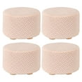 thumbnail image 1 of Ottoman Cover Small Stool Cover Stretch All-inclusive Slipcover Home Easy To Install-R-Yellow4Pcs, 1 of 3
