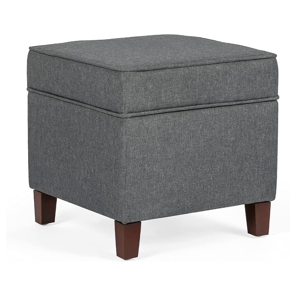Ottoman, Footstool with FlipOpen Top and Hidden Storage Spaces