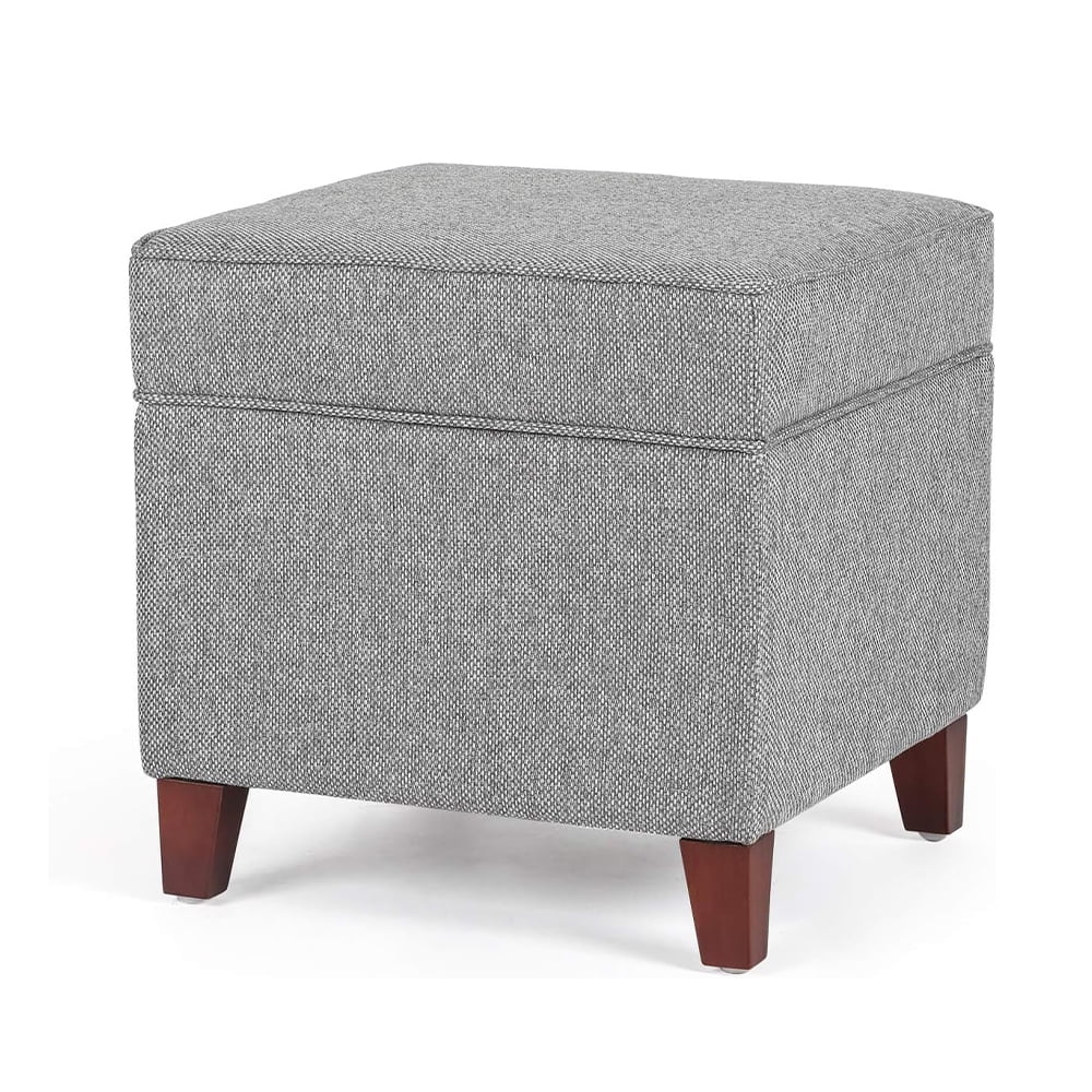 Ottoman, Footstool with FlipOpen Top and Hidden Storage Spaces