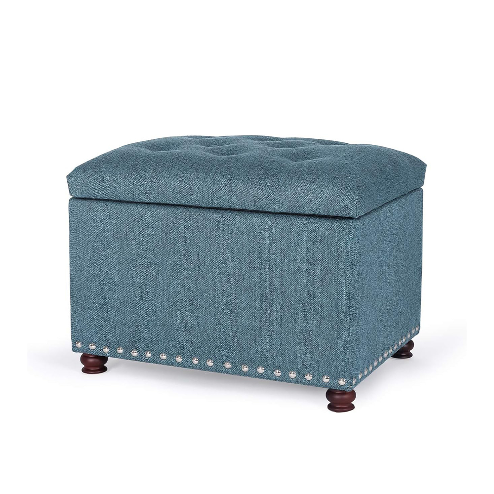 Ottoman, Footstool with Lift up Top and Hidden Storage Spaces, Storage