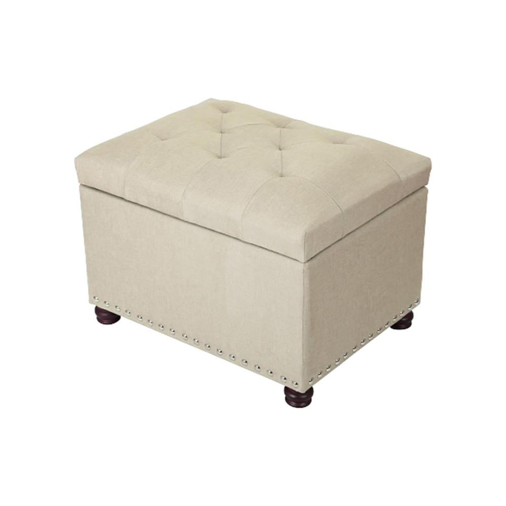 Ottoman, Footstool with Lift up Top and Hidden Storage Spaces, Storage