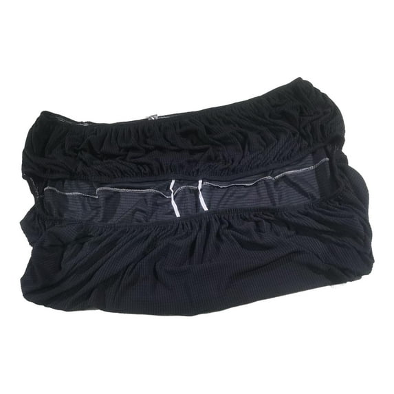 Ottoman Slipcover High Stretch Furniture Protector Cover storage Ottoman Slipcover Protection Suitable for Hinged Lid Storage Ottoman Black