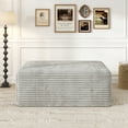 thumbnail image 1 of Ottoman Sofa Footrest Large Seat Stool, High Resilience Foam & Corduroy Fabric, 1 of 1