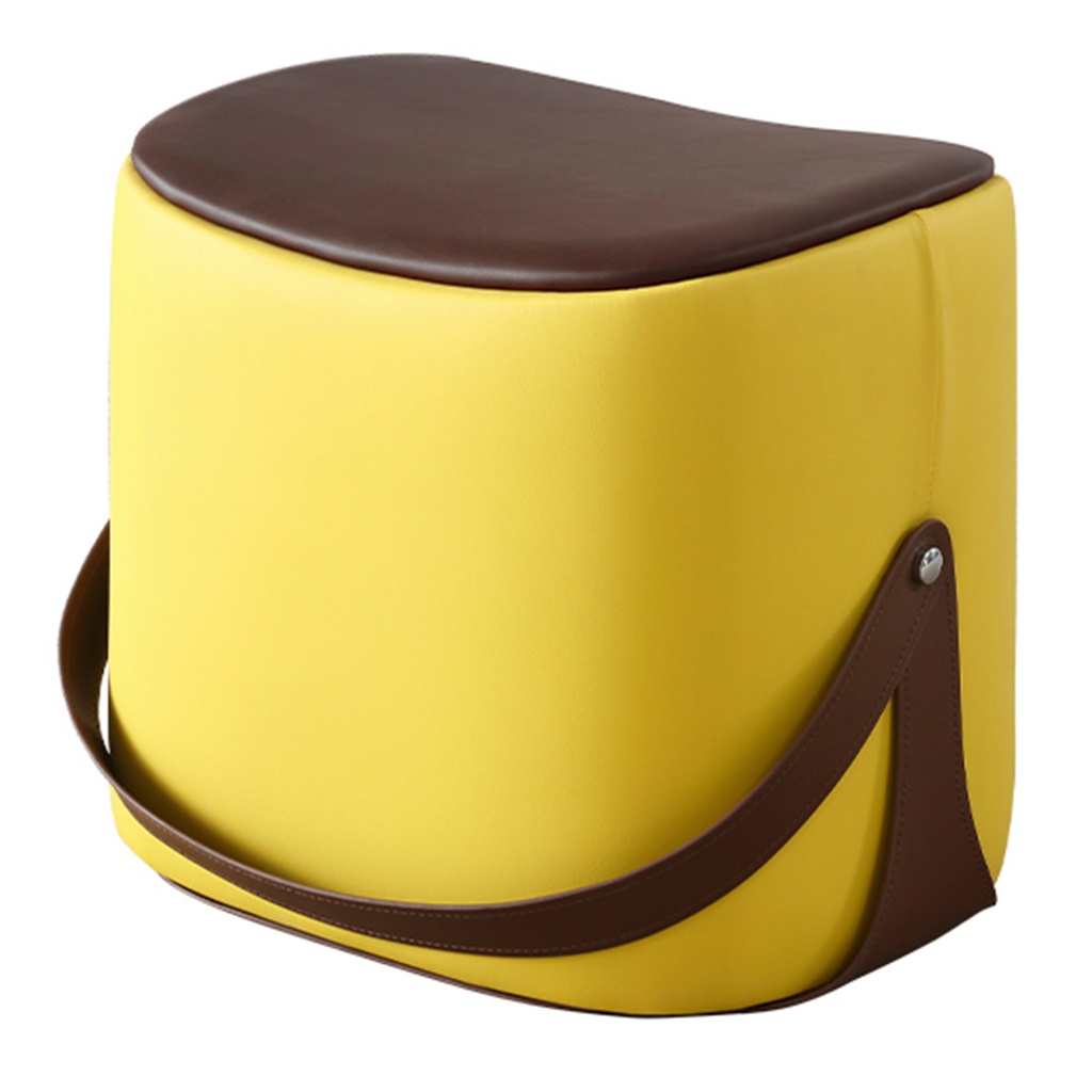 Ottoman With Storage, Faux Leather Footrest For Couch, Foot Stool For ...