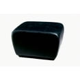 thumbnail image 1 of Baxton Studio Black Full Leather Ottoman with Rounded Sides, 1 of 8