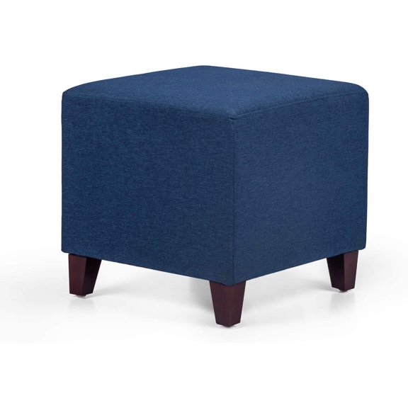 Ottoman with Square Cube Design, 16 Inch Footstools and Ottomans Small, Large Load Capacity, Square Foot Rest Ottoman for Living Room