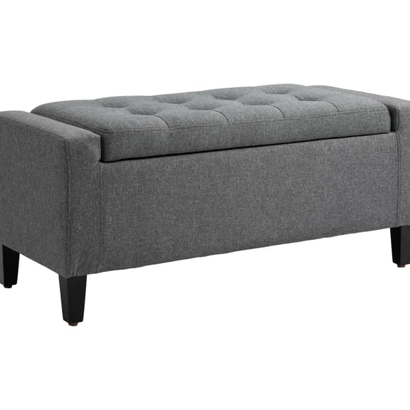 Ottoman with Storage Function | Can Be Used as Bed End Bench | Quality Craftsmanship for Sophisticated Look | Holds Belongings Securely