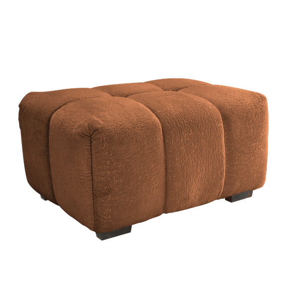 Ottomans With Storage, 33 Sofas Burnt Orange Chenille - Ottoman, Burnt Orange Large Ottomans,Chenille Living Room Ottomans, Furniture Primary Living Space Ottomans 33 Sofas Burnt Orange Chenille - Ot