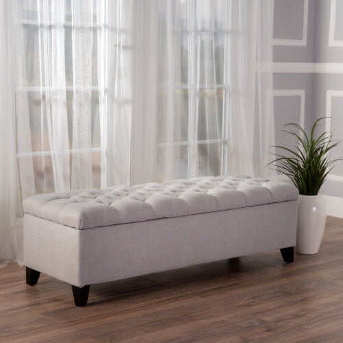 Ottomans With Storage, GLOUSTER STORAGE OTTOMAN V2, Light Gray Large Ottomans,Fabric Living Room Ottomans, Furniture Primary Living Space Ottomans GLOUSTER STORAGE OTTOMAN V2