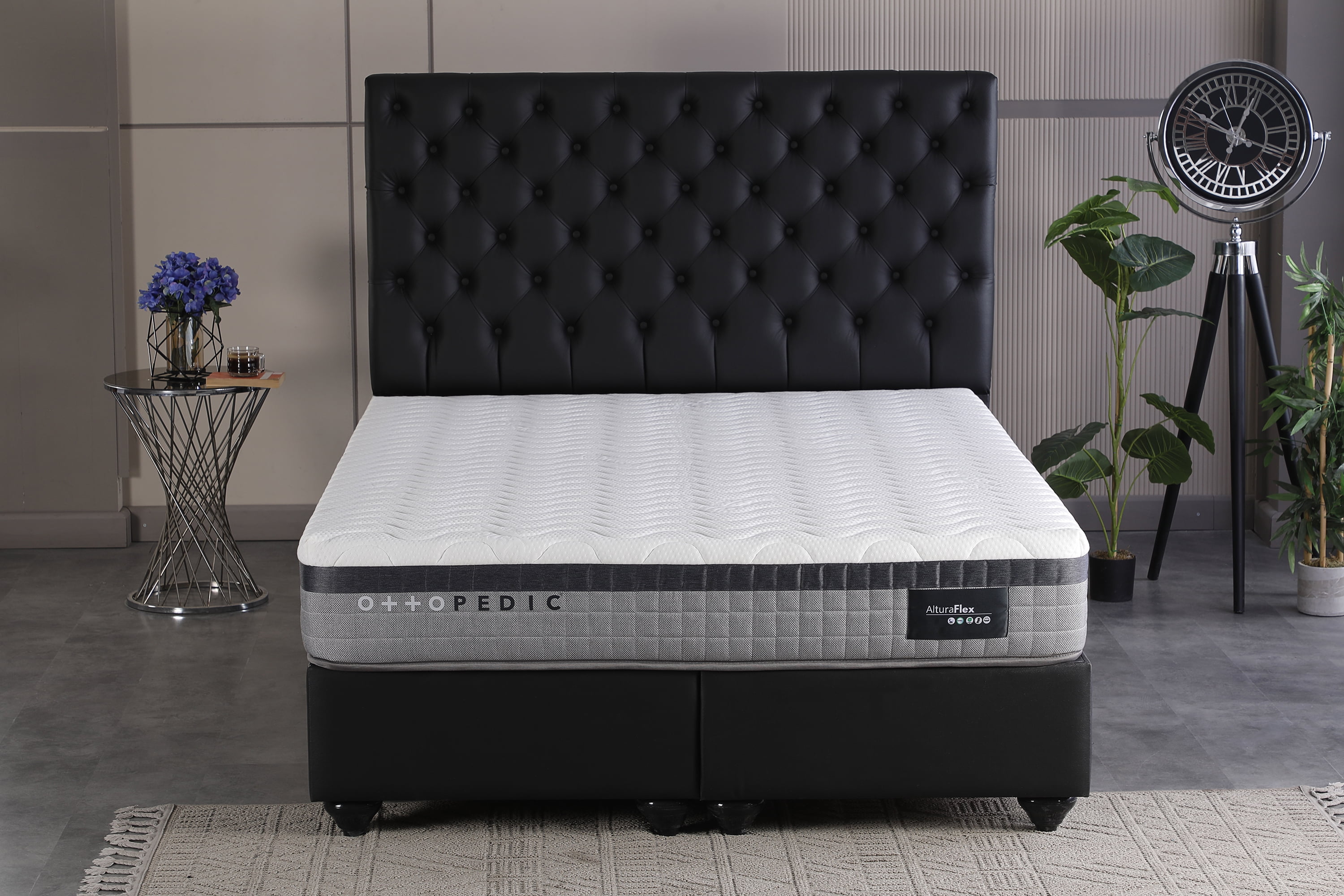 Ottomanson 10.5" Full Medium-Firm Hybrid Mattress with Pocket Coils, Pressure Relief, Edge Support & Bed in a Box