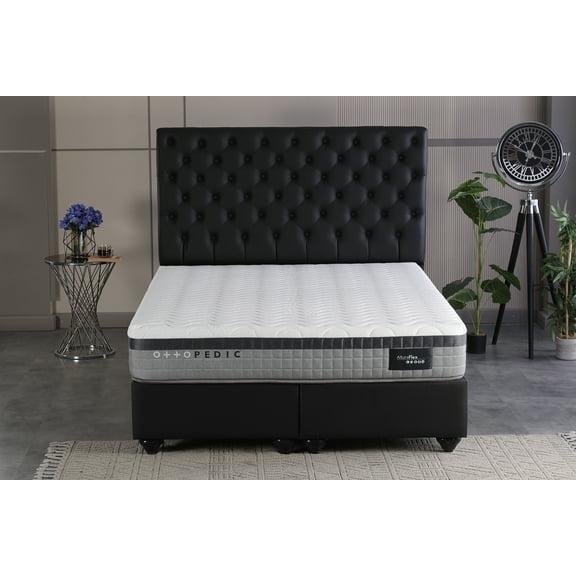 Ottomanson 10.5" Twin Medium-Firm Hybrid Mattress with Pocket Coils, Pressure Relief, Edge Support & Bed in a Box