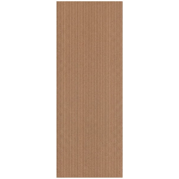 Ottomanson 2'7" x 3' Non-Slip Entryway Rug, Waterproof Front Door Mat, Dirt Trapper, Low Profile, Beige