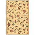 thumbnail image 1 of Ottomanson 2'7" x 5' Area Rug – Non-Slip Low Pile Stain Resistant Rug for Bedroom & Entryway, Floral Beige, 1 of 7