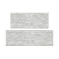thumbnail image 1 of Ottomanson 2-Piece Kitchen Rug Set, Non-Slip Washable Hallway Runner & Floor Mat for Sink 22.5" x 48" + 22.5" x 60" Solid Beige, 1 of 6