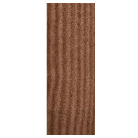 Ottomanson 2' x 6' Non-Slip Runner Rug for Hallway, Waterproof Entryway Floor Mat, Dirt Trapper, Beige