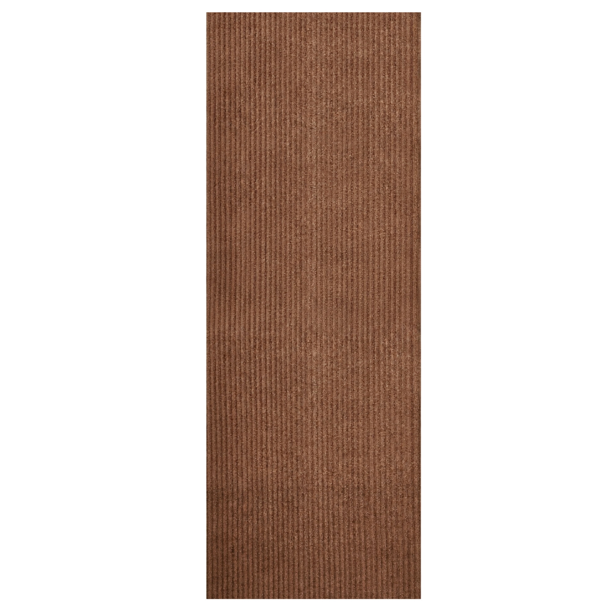 Ottomanson 2' x 7' Non-Slip Runner Rug for Hallway, Waterproof Entryway Floor Mat, Dirt Trapper, Beige