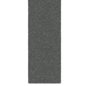 Ottomanson 2x3 Non-Slip Shag Area Rug Plush Small Bedside Rug for Bedroom & Bathroom, 2' x 3', Gray