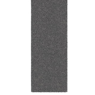 Ottomanson 2x3 Non-Slip Shag Area Rug Plush Small Bedside Rug for Bedroom & Bathroom, 2' x 3', Gray
