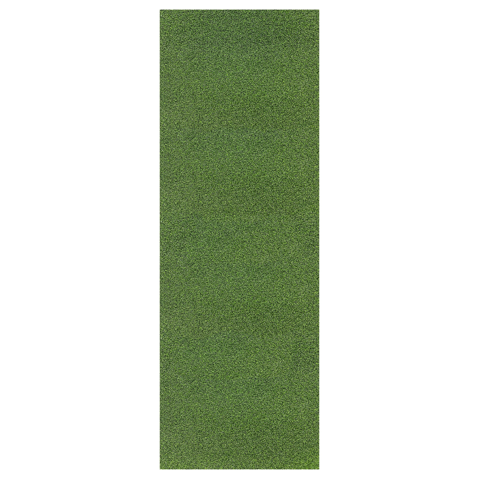 Ottomanson Pro Grass Premium Indoor Outdoor Artificial Turf Rug 2'7" x 25' Green Lawn Carpet