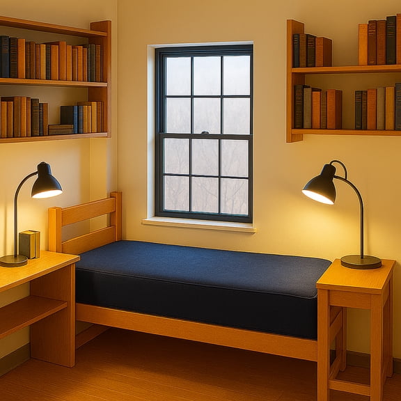 Ottomanson 8" Twin-XL Medium Firm Memory Foam Mattress – Waterproof & Fire Safe – Ideal for Dorms & Nursing Homes