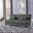 thumbnail image 1 of Ottomanson 75" Convertible Sofa Couch for Living Room, Chenille Modern Sofa Bed with Storage, Green, 1 of 5