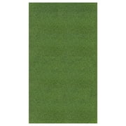 Ottomanson 7x16 Artificial Turf Golf Hitting Mat Indoor Fake Grass Runner Rug, 6'6" x 16' , Green