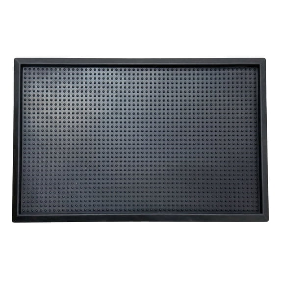Ottomanson All Weather Rubber Boot Tray, Heavy Duty Non Slip Shoe Mat, 18" x 28"