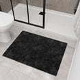 thumbnail image 1 of Ottomanson Bath Rug 23.6" x 36" Soft Absorbent Non-Slip Bath Mat for Bathroom, Washable & Quick Dry, Charcoal, 1 of 7