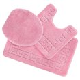 thumbnail image 1 of Ottomanson Cathy Washable Non-Slip Rubberback Polypropylene Pink Bath Rug Set, 3 Piece, 1 of 8