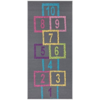 Dropship Kids Hopscotch Floor Rug Mat 63x31in Big Space Kids Play Mats  Non-Slip Silicone Back Mat Wear-Resistant Kid Hopscotch Rugs Suitable For  Children's Rooms Home Bedroom Decor Nursery Playground to Sell Online