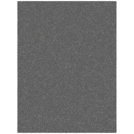 Ottomanson Chimera Non-Slip Rubberback Solid 5x7 Soft Indoor Area Rug, 5' x 7', Gray