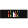 thumbnail image 1 of Ottomanson Coca-Cola Bottles Machine Washable Non-Slip Rubberback 2x5 Runner Rug, 20"x 59", Multi/Black, 1 of 7