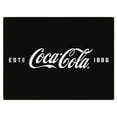thumbnail image 1 of Ottomanson Coca-Cola Logo Machine Washable Non-Slip Rubberback 2x3 Area Rug, 2'3" x 3', Black, 1 of 7