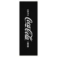 thumbnail image 1 of Ottomanson Coca-Cola Logo Machine Washable Non-Slip Rubberback 2x5 Runner Rug, 20"x 59", Black, 1 of 7