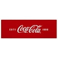 thumbnail image 1 of Ottomanson Coca-Cola Logo Machine Washable Non-Slip Rubberback 2x5 Runner Rug, 20"x 59", Red, 1 of 7