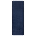thumbnail image 1 of Ottomanson Comfort Bath Rug Washable Non-Slip Rubberback Solid 2x8 Indoor Runner Rug, 2'2" x 8', Navy, 1 of 10