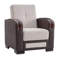 thumbnail image 1 of Ottomanson Convertible Accent Chair Chenille Modern Sleeper Armchair with Storage, Cream, 1 of 7