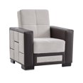 thumbnail image 1 of Ottomanson Convertible Accent Chair Chenille Modern Sleeper Armchair with Storage, Cream, 1 of 7