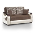 thumbnail image 1 of Ottomanson Convertible Sleeper Loveseat with Hidden Storage, Firm Seating, Beige, 1 of 5