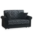 thumbnail image 1 of Ottomanson Convertible Sleeper Loveseat with Hidden Storage, Firm Seating, Black, 1 of 7