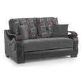 thumbnail image 1 of Ottomanson Convertible Sleeper Loveseat with Hidden Storage, Firm Seating, Gray, 1 of 2