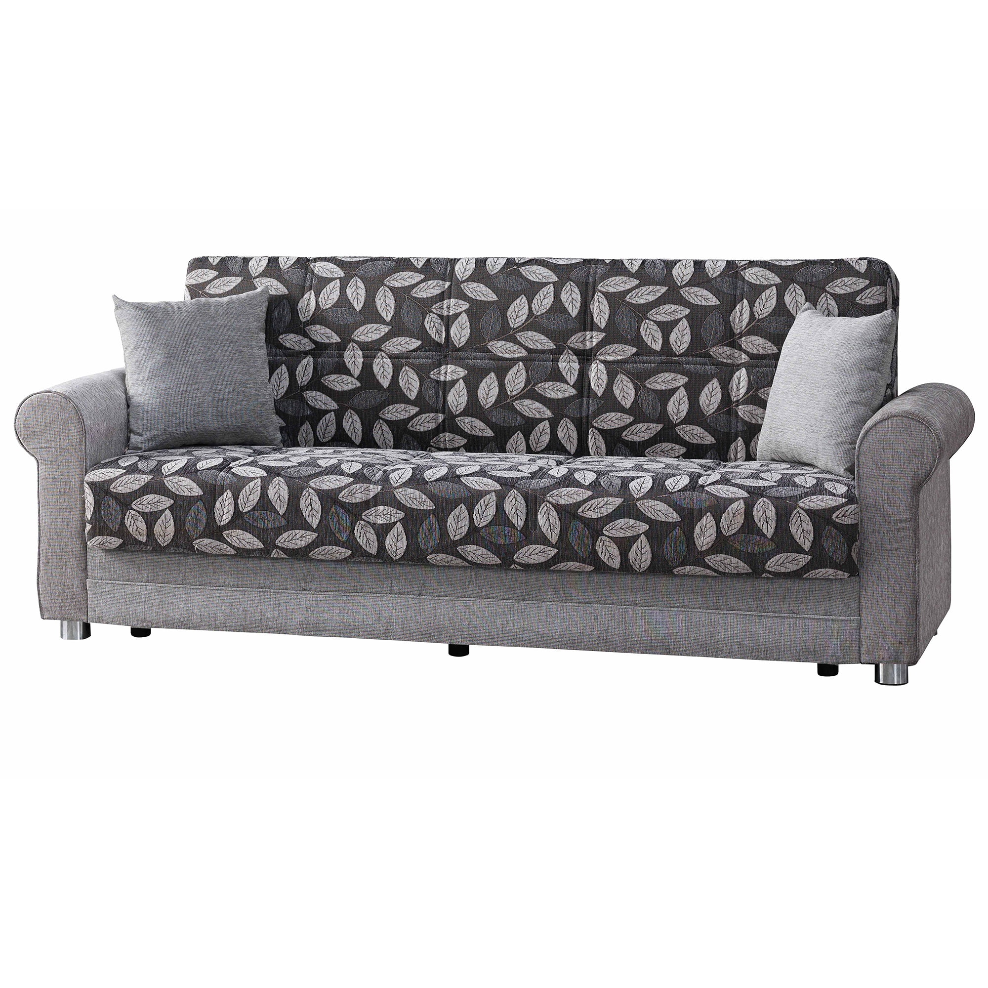 Ottomanson Convertible Sleeper Sofa Bed with Hidden Storage, Firm Comfort Couch, Beige