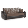 thumbnail image 1 of Ottomanson Convertible Sleeper Sofa Bed with Hidden Storage, Firm Comfort Couch, Brown, 1 of 5