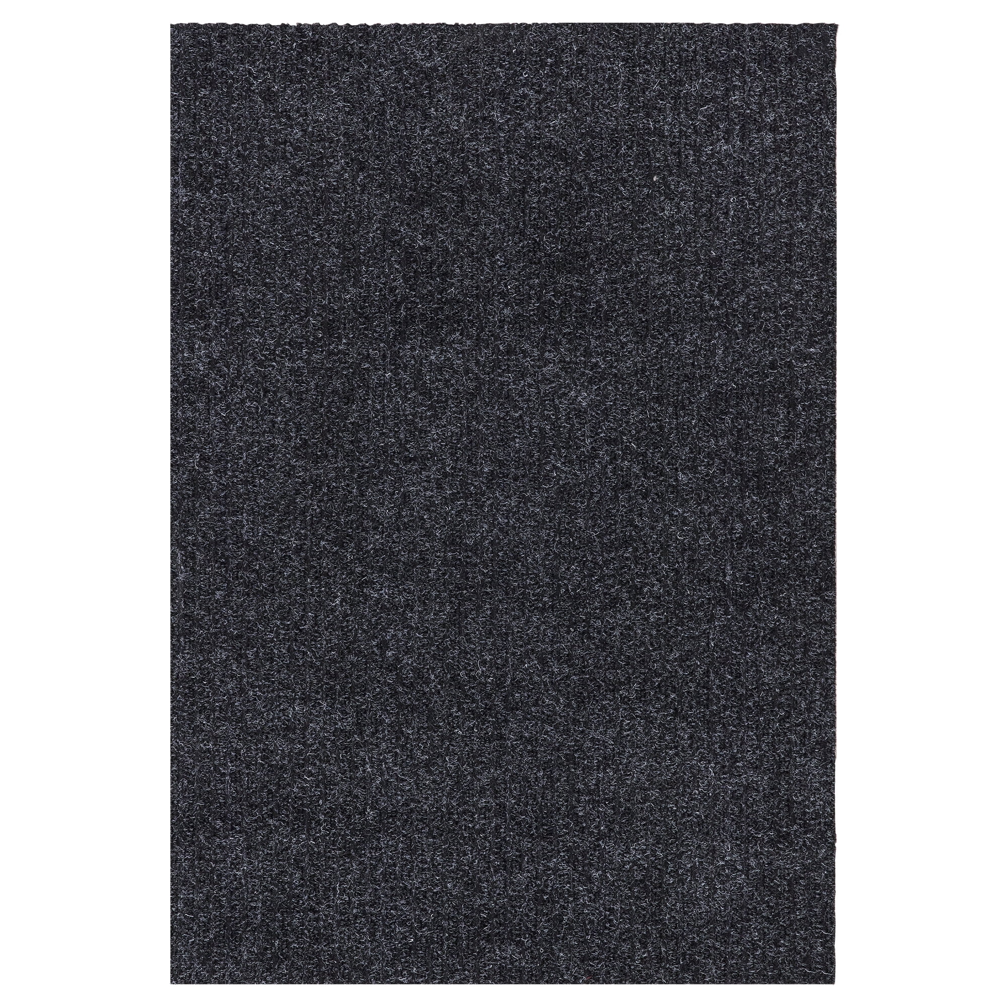 Ottomanson Utility Collection Waterproof Non-Slip Rubberback Solid 2x3 Indoor/Outdoor Entryway Mat, 2 ft. x 3 ft., Gray