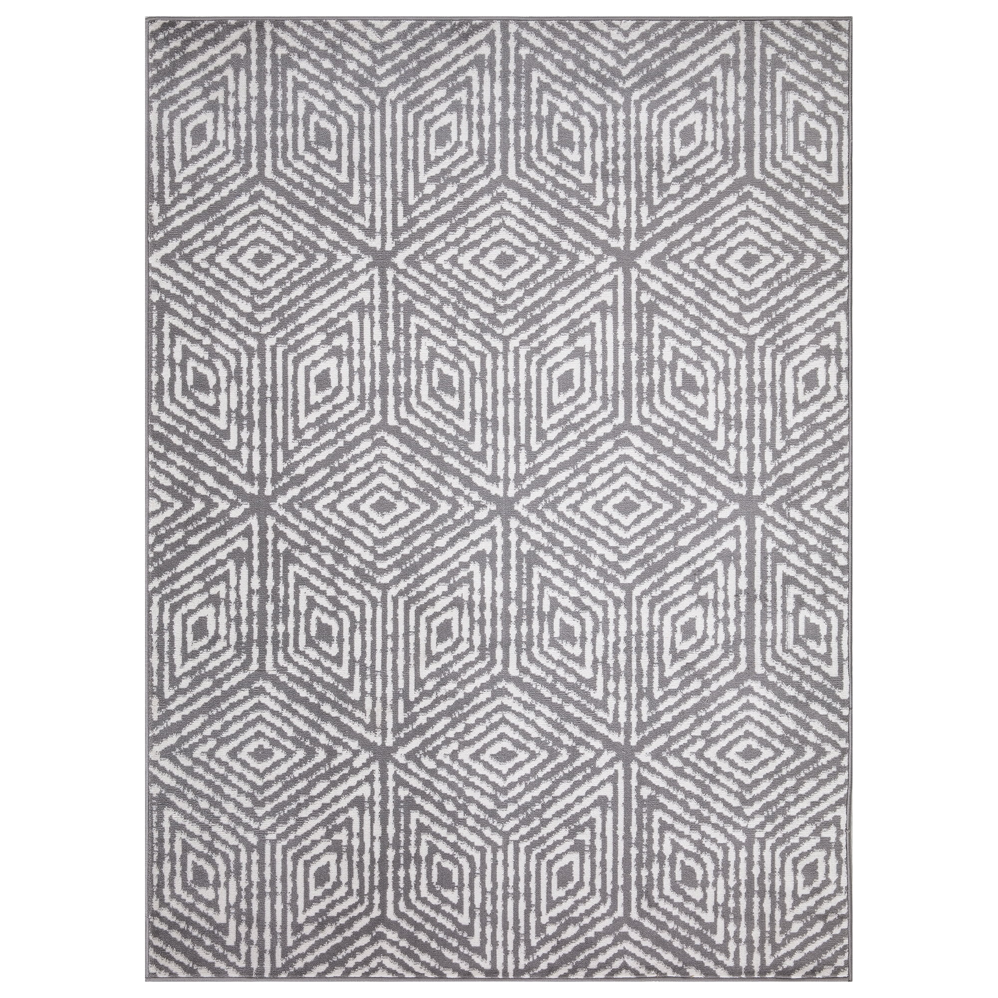 Ottomanson Diagona Geometric Cubes 8x10 Area Rug, 7'8