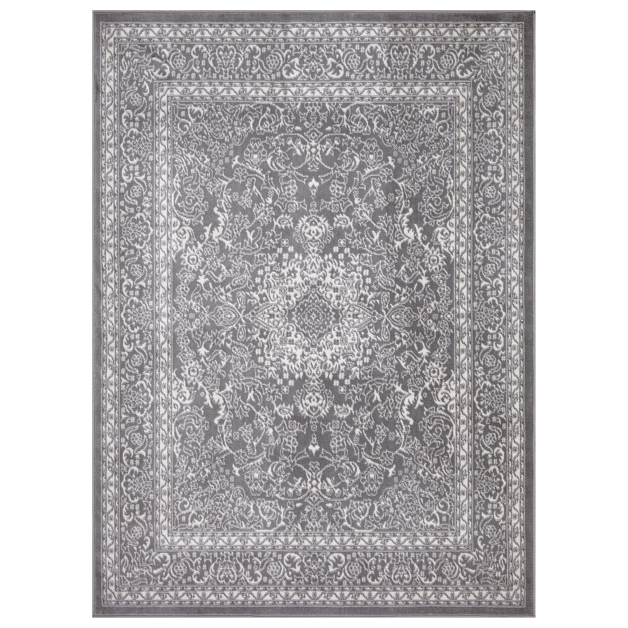 Ottomanson Diagona Traditional Medallion 7x10 Area Rug, 6'7