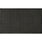 Ottomanson Easy Clean, Waterproof Non-Slip 2x3 Indoor/Outdoor Rubber Doormat, 24" x 36", Black