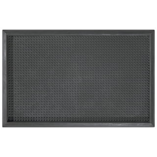 MIBAO Durable Door Mat, Heavy Duty Rubber Doormats, Welcome 24x36, Black