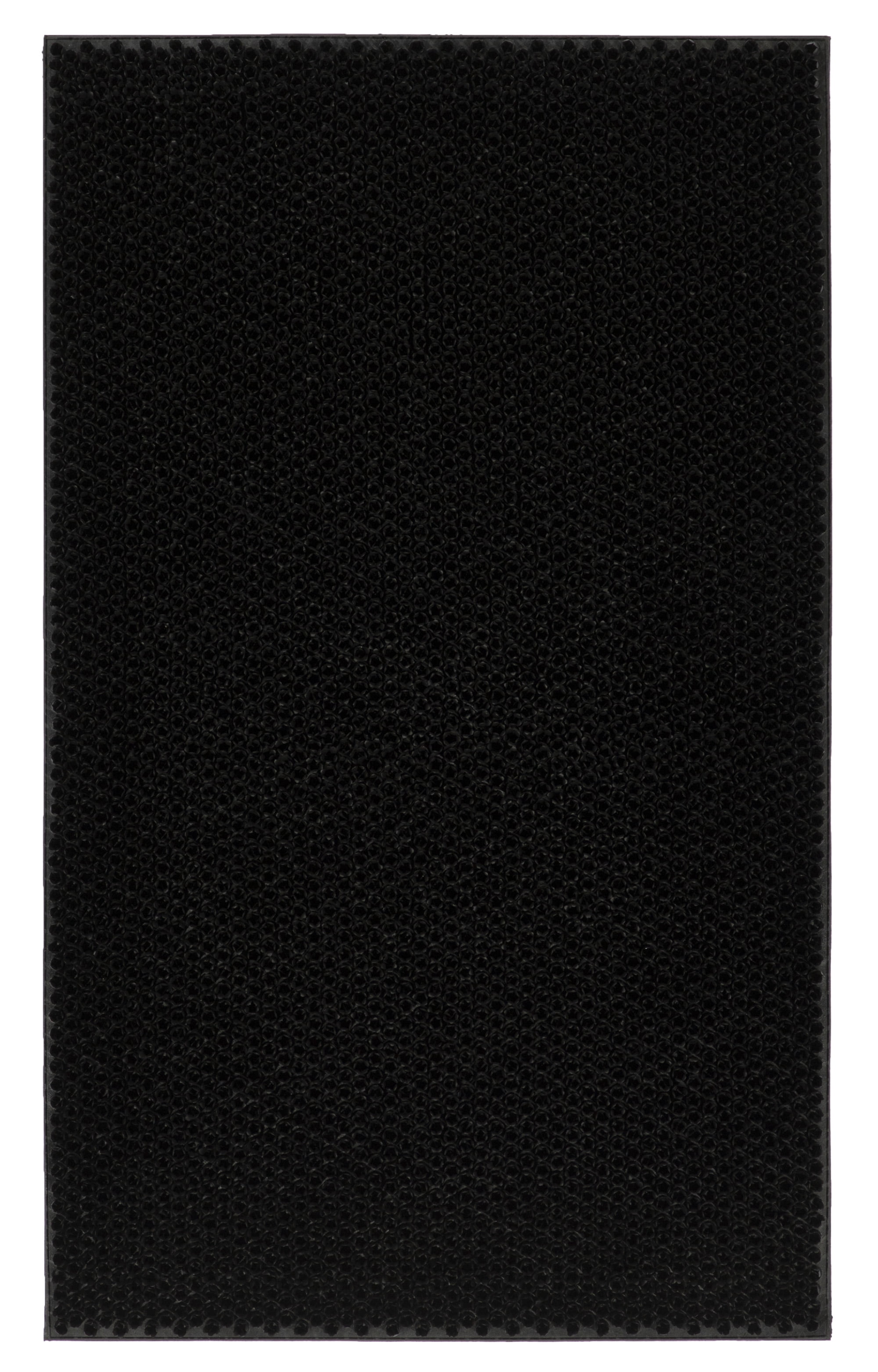 Ottomanson Rubber Doormat Collection Black Slice 18 in. x 30 in. Rubber Door  Mat RDM9500-18X30 - The Home Depot